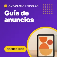Flyer morado de la Guía de anuncios en ebook PDF